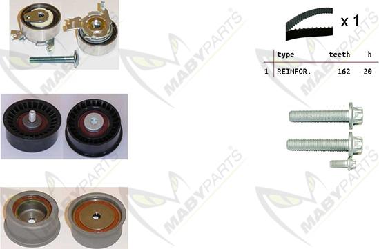 Mabyparts OBK010213 - Zobsiksnas komplekts ps1.lv