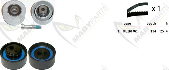 Mabyparts OBK010237 - Zobsiksnas komplekts ps1.lv