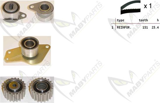 Mabyparts OBK010220 - Zobsiksnas komplekts ps1.lv