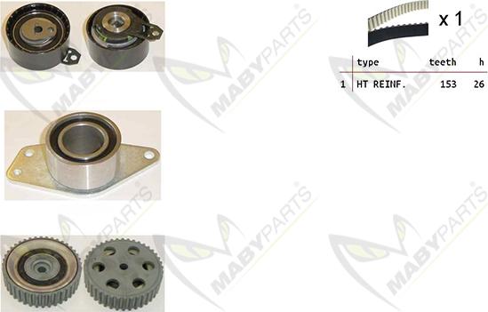 Mabyparts OBK010275 - Zobsiksnas komplekts ps1.lv