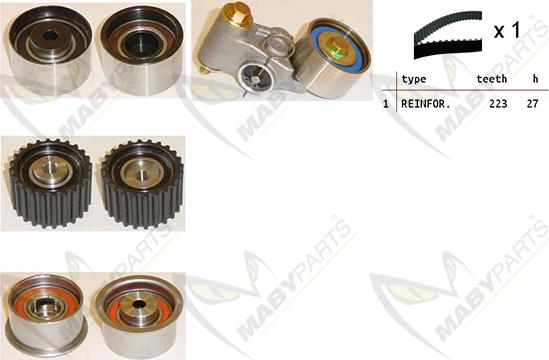 Mabyparts OBK010272 - Zobsiksnas komplekts ps1.lv