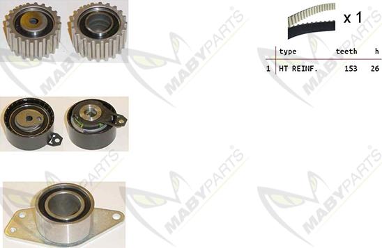 Mabyparts OBK010277 - Zobsiksnas komplekts ps1.lv