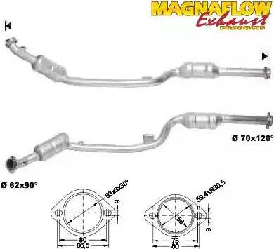 Magnaflow 75014 - Katalizators ps1.lv