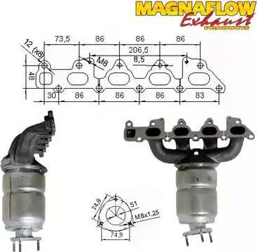 Magnaflow 75805 - Katalizators ps1.lv