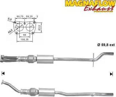 Magnaflow 70929 - Katalizators ps1.lv