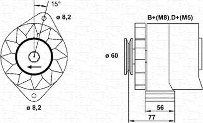 Magneti Marelli 944356676010 - Ģenerators ps1.lv