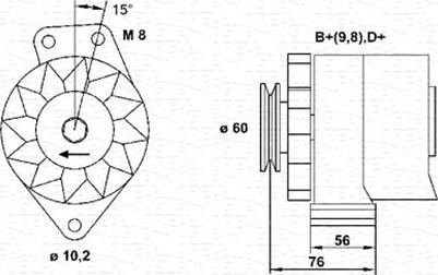 Magneti Marelli 944356217010 - Ģenerators ps1.lv