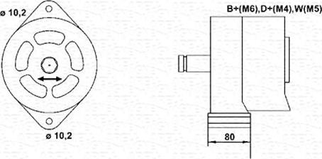 Magneti Marelli 944356231010 - Ģenerators ps1.lv