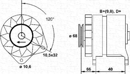 Magneti Marelli 944321059010 - Ģenerators ps1.lv