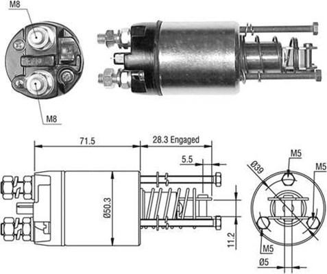 Magneti Marelli 940113050498 - Ievilcējrelejs, Starteris ps1.lv