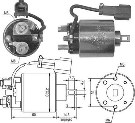 Magneti Marelli 940113050445 - Ievilcējrelejs, Starteris ps1.lv