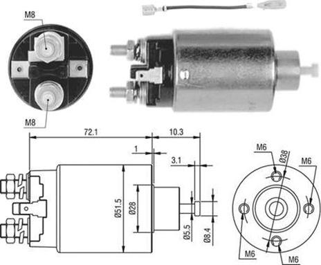 Magneti Marelli 940113050443 - Ievilcējrelejs, Starteris ps1.lv