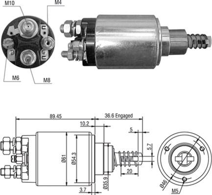 Magneti Marelli 940113050459 - Ievilcējrelejs, Starteris ps1.lv