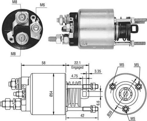 Magneti Marelli 940113050458 - Ievilcējrelejs, Starteris ps1.lv