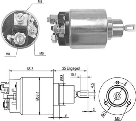 Magneti Marelli 940113050466 - Ievilcējrelejs, Starteris ps1.lv