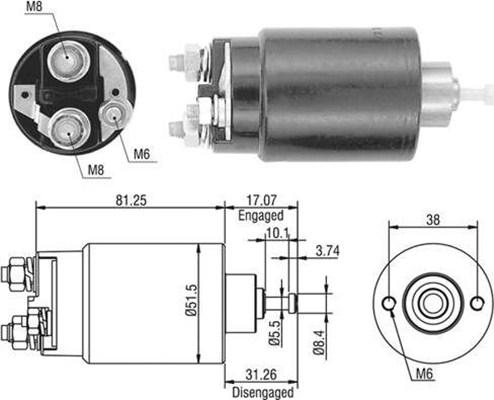 Magneti Marelli 940113050404 - Ievilcējrelejs, Starteris ps1.lv