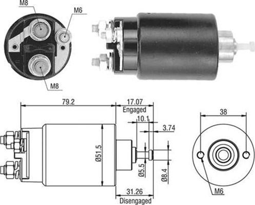 Magneti Marelli 940113050405 - Ievilcējrelejs, Starteris ps1.lv