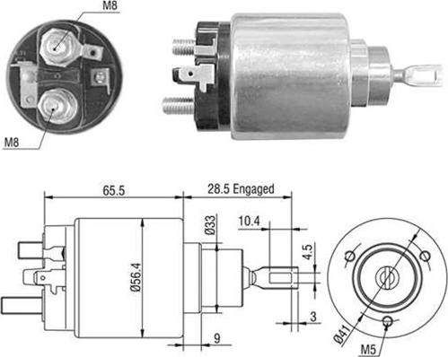 Magneti Marelli 940113050406 - Ievilcējrelejs, Starteris ps1.lv