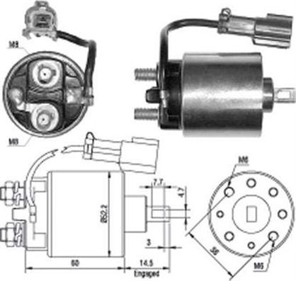 Magneti Marelli 940113050400 - Ievilcējrelejs, Starteris ps1.lv