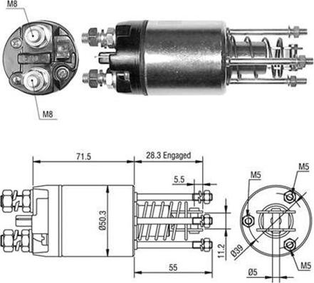 Magneti Marelli 940113050489 - Ievilcējrelejs, Starteris ps1.lv