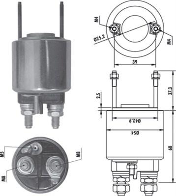 Magneti Marelli 940113050485 - Ievilcējrelejs, Starteris ps1.lv