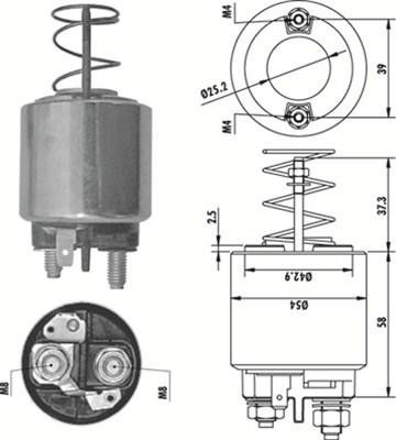 Magneti Marelli 940113050486 - Ievilcējrelejs, Starteris ps1.lv