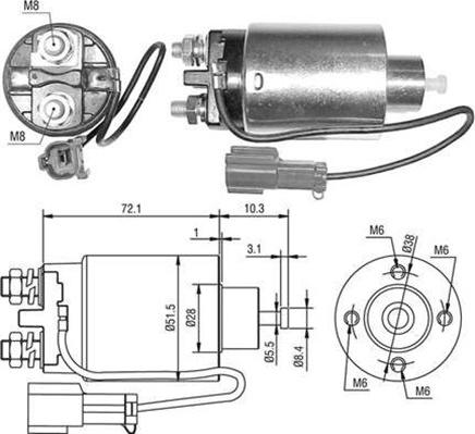 Magneti Marelli 940113050481 - Ievilcējrelejs, Starteris ps1.lv