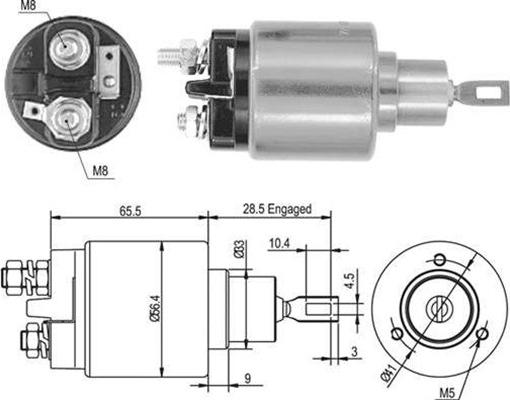 Magneti Marelli 940113050435 - Ievilcējrelejs, Starteris ps1.lv