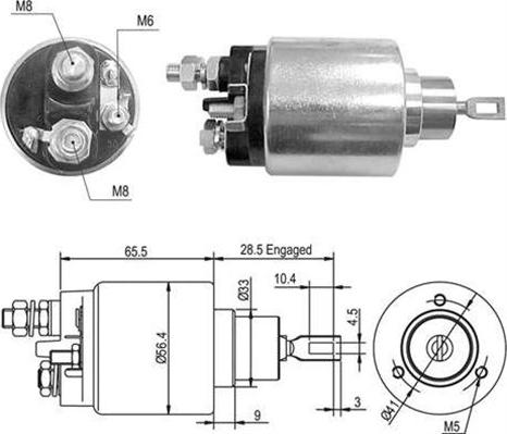 Magneti Marelli 940113050429 - Ievilcējrelejs, Starteris ps1.lv