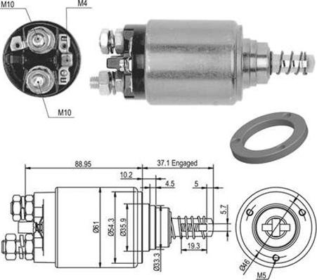 Magneti Marelli 940113050478 - Ievilcējrelejs, Starteris ps1.lv