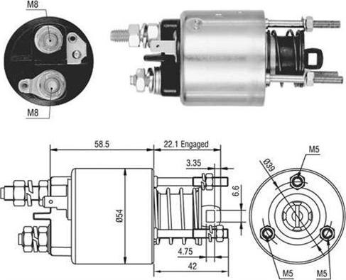 Magneti Marelli 940113050473 - Ievilcējrelejs, Starteris ps1.lv