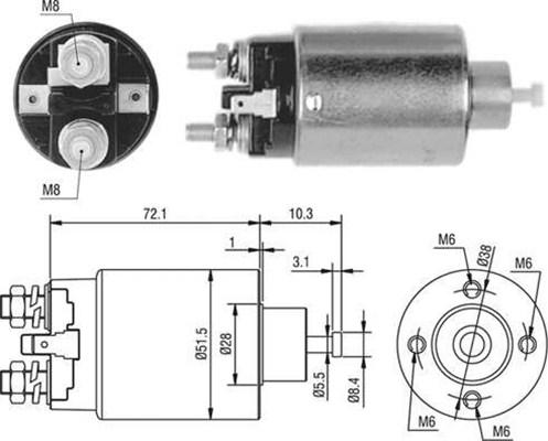 Magneti Marelli 940113050477 - Ievilcējrelejs, Starteris ps1.lv