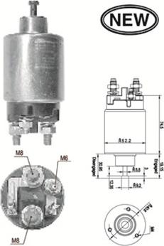 Magneti Marelli 940113050548 - Ievilcējrelejs, Starteris ps1.lv