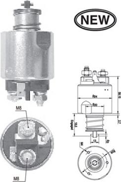 Magneti Marelli 940113050552 - Ievilcējrelejs, Starteris ps1.lv