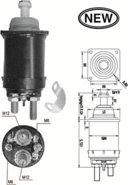 Magneti Marelli 940113050569 - Ievilcējrelejs, Starteris ps1.lv