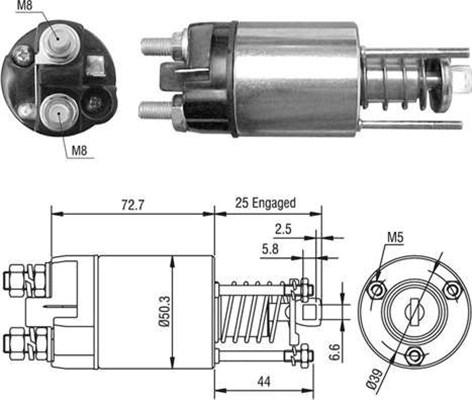 Magneti Marelli 940113050528 - Ievilcējrelejs, Starteris ps1.lv