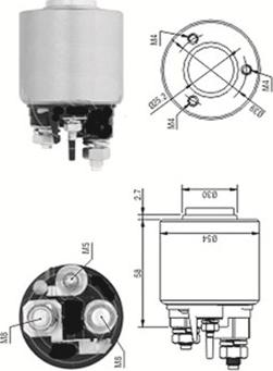 Magneti Marelli 940113050571 - Ievilcējrelejs, Starteris ps1.lv