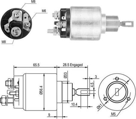 Magneti Marelli 940113050046 - Ievilcējrelejs, Starteris ps1.lv