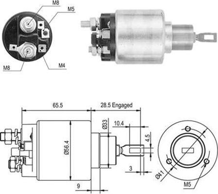 Magneti Marelli 940113050047 - Ievilcējrelejs, Starteris ps1.lv