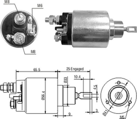 Magneti Marelli 940113050052 - Ievilcējrelejs, Starteris ps1.lv