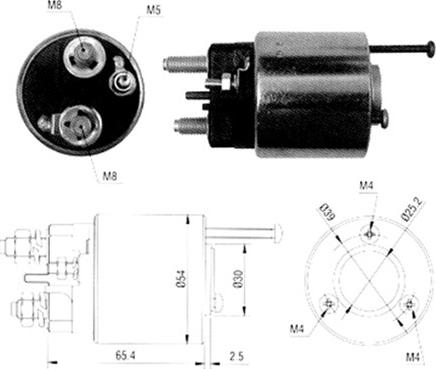 Magneti Marelli 940113050065 - Ievilcējrelejs, Starteris ps1.lv