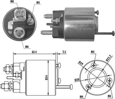 Magneti Marelli 940113050066 - Ievilcējrelejs, Starteris ps1.lv