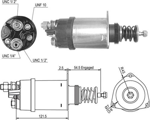 Magneti Marelli 940113050006 - Ievilcējrelejs, Starteris ps1.lv