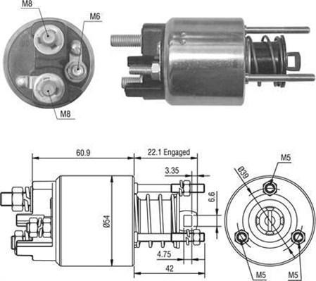 Magneti Marelli 940113050016 - Ievilcējrelejs, Starteris ps1.lv