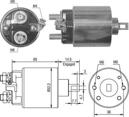 Magneti Marelli 940113050022 - Ievilcējrelejs, Starteris ps1.lv