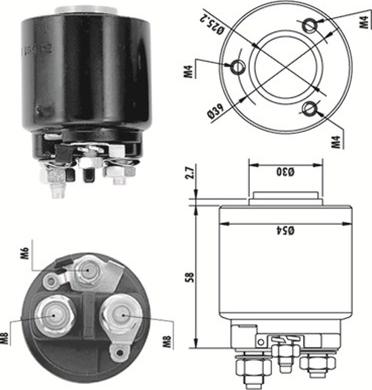 Magneti Marelli 940113050140 - Ievilcējrelejs, Starteris ps1.lv