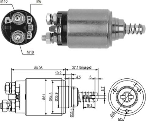 Magneti Marelli 940113050186 - Ievilcējrelejs, Starteris ps1.lv