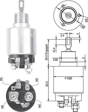 Magneti Marelli 940113050133 - Ievilcējrelejs, Starteris ps1.lv