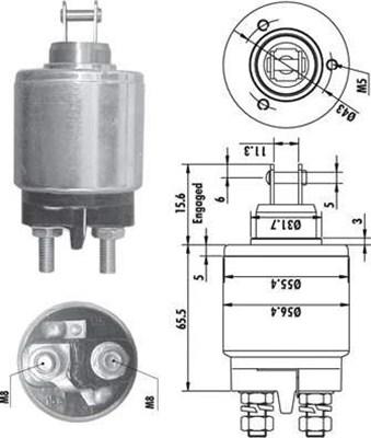 Magneti Marelli 940113050132 - Ievilcējrelejs, Starteris ps1.lv