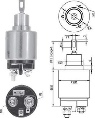 Magneti Marelli 940113050126 - Ievilcējrelejs, Starteris ps1.lv